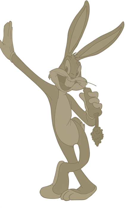 Bugs Bunny looking mischeivious