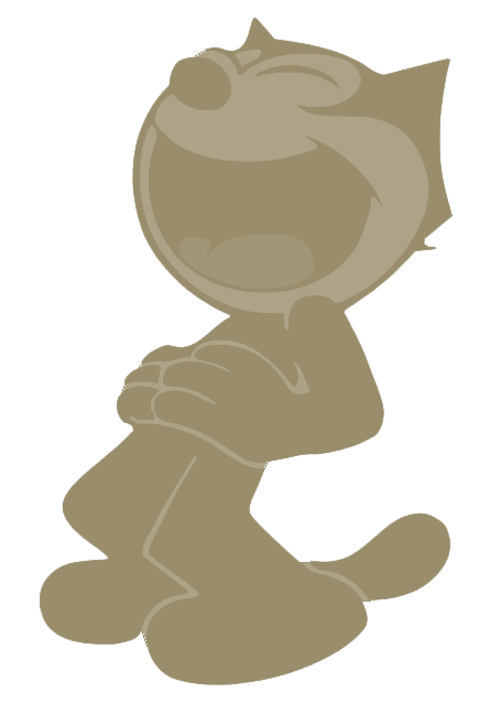 Felix the Cat laughing