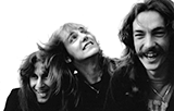 Candid shot showing the band's silly side
